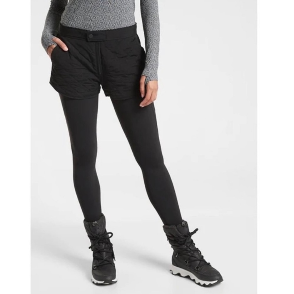 NWT Athleta Toasty Buns Insulated Short Black 8